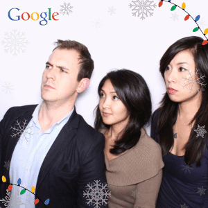 Holiday party photo booth rental